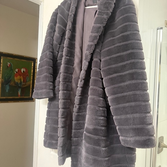 Rachel Zoe Faux Fur Coat - Picture 1 of 3